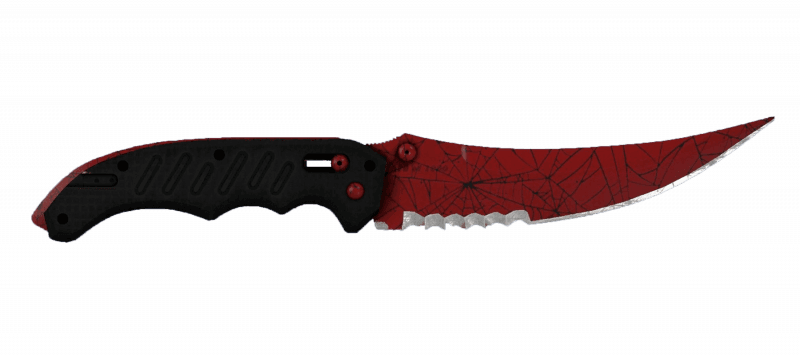 ★ Flip Knife | Crimson Web (Well-Worn)