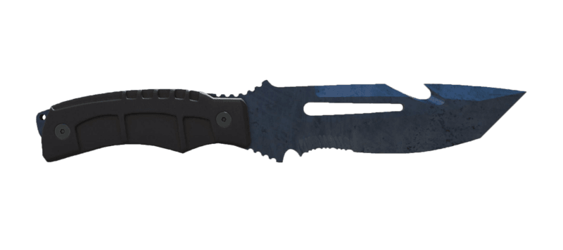 ★ Survival Knife | Blue Steel (Well-Worn)