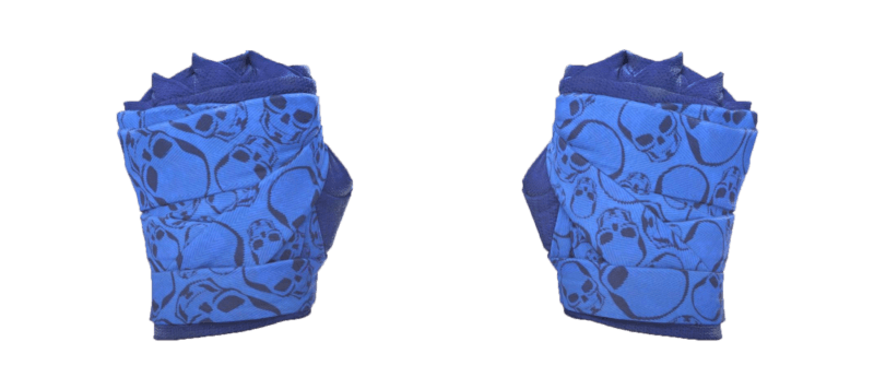 ★ Hand Wraps | Cobalt Skulls (Battle-Scarred)