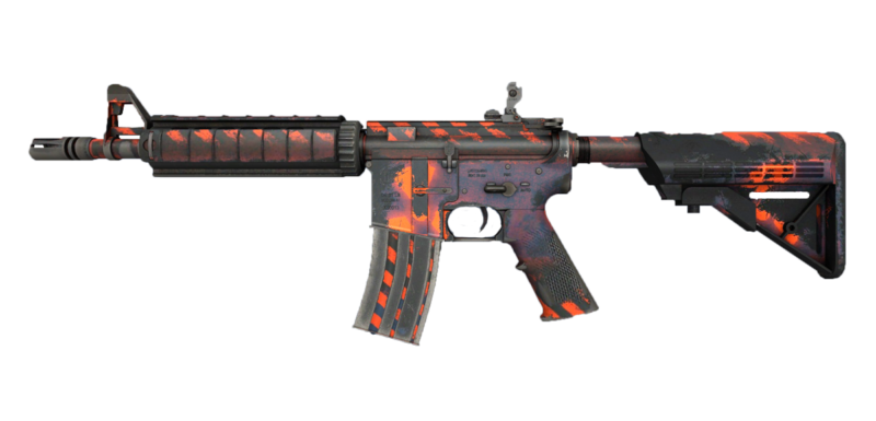 M4A4 | Radiation Hazard (Well-Worn)