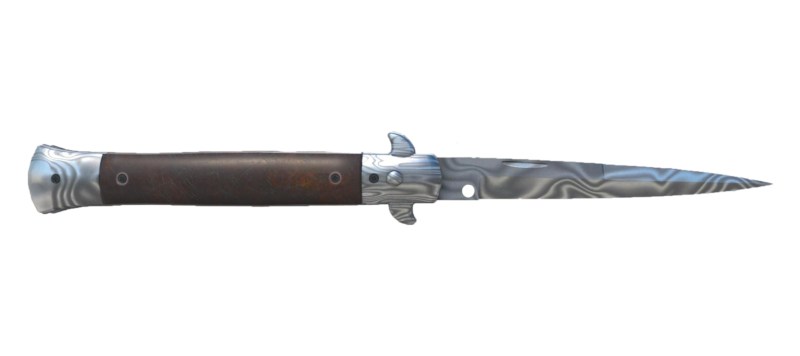 ★ Stiletto Knife | Damascus Steel (Field-Tested)