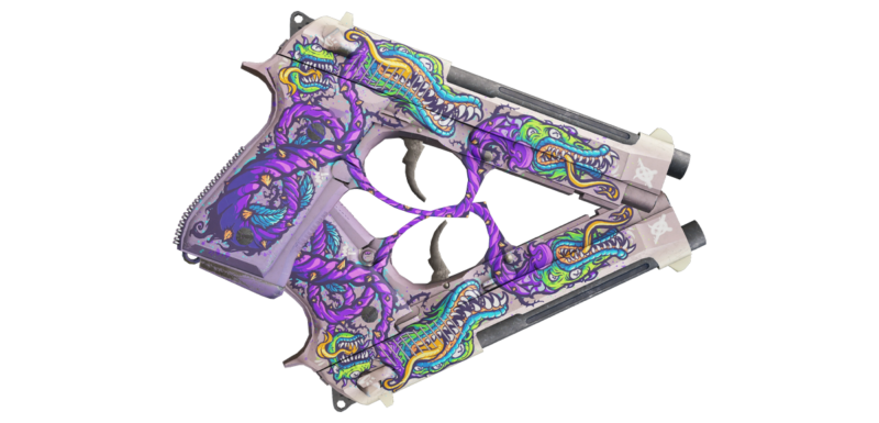 StatTrak™ Dual Berettas | Flora Carnivora (Factory New)