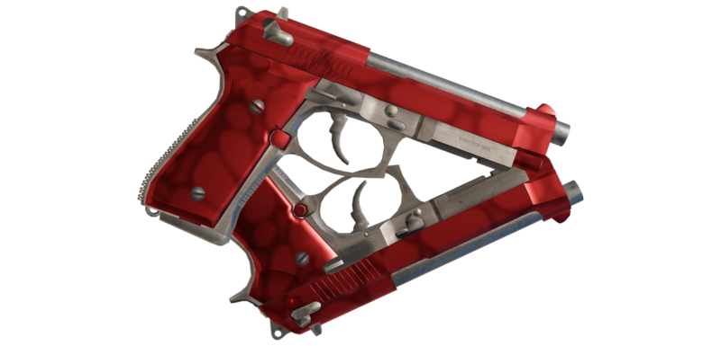StatTrak™ Dual Berettas | Hemoglobin (Factory New)