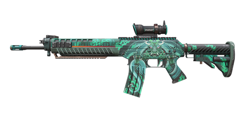 StatTrak™ SG 553 | Dragon Tech (Factory New)