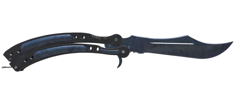 ★ Butterfly Knife | Blue Steel (Minimal Wear)